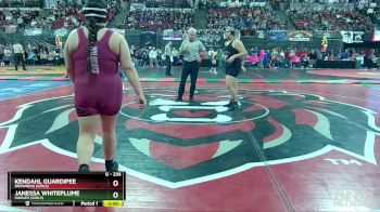 G - 235 lbs Champ. Round 1 - Kendahl Guardipee, Browning (Girls) vs Janessa Whiteplume, Harlem (Girls)