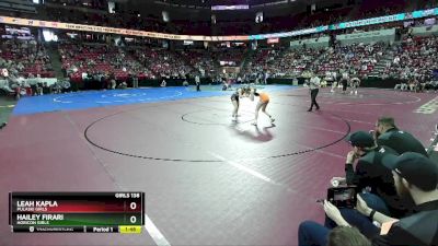 Girls 138 lbs Champ. Round 1 - Hailey Firari, Horicon Girls vs Leah Kapla, Pulaski Girls