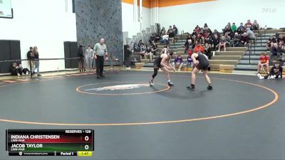 126 lbs Round 4 - Indiana Christensen, Linn-Mar vs Jacob Taylor, Linn-Mar