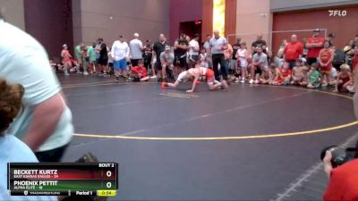 72 lbs Quarterfinals (8 Team) - Phoenix Pettit, Alpha Elite vs Beckett Kurtz, East Kansas Eagles