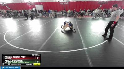 130 lbs Semifinal - Amelia Poplawski, Wisconsin Regional Training Center vs Franky Groom-Frey, Wisconsin