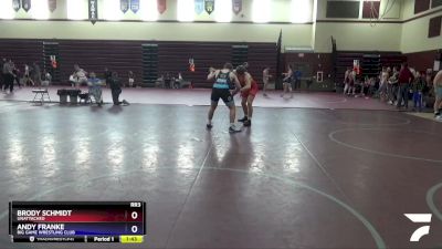 16UB-12 lbs Rr3 - Brody Schmidt, Unattached vs Andy Franke, Big Game Wrestling Club