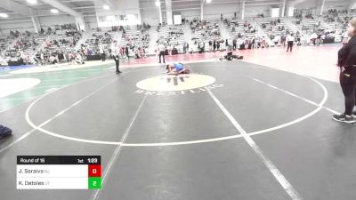 160 lbs Round Of 16 - John Saraiva, NJ vs Kaizen Detoles, UT