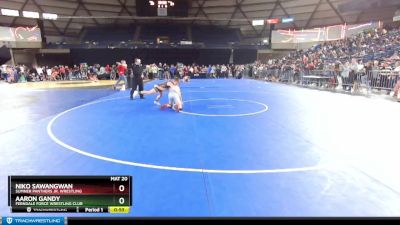 108 lbs Cons. Round 4 - Aaron Gandy, Ferndale Force Wrestling Club vs Niko Sawangwan, Sumner Panthers Jr. Wrestling