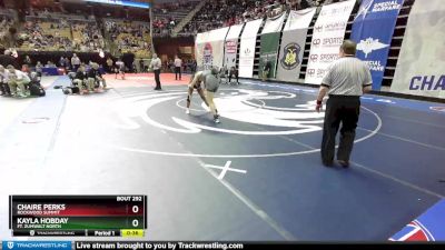115 Class 2 lbs Cons. Round 1 - Chaire Perks, Rockwood Summit vs Kayla Hobday, Ft. Zumwalt North