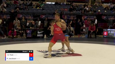 77 lbs 1st Place Match - Benjamin Peak, Sunkist Kids Wrestling Club vs Payton Jacobson, Sunkist Kids Wrestling Club