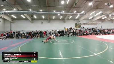 157 lbs Champ. Round 1 - Wade Suckow, Fort Collins vs Marshall Minner, Cheyenne Mountain