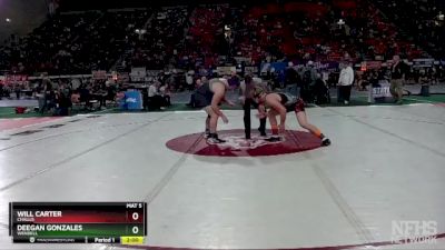 2A 285 lbs Quarterfinal - Will Carter, Challis vs Deegan Gonzales, Wendell