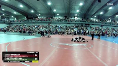 115 lbs Champ. Round 1 - Jake Swinehart, Nevada Tiger Pit Wrestling Club-AAA vs Emmett Lorenson, Palmyra Youth Wrestling Club-AAA