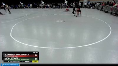 86 lbs Cons. Round 2 - Alexander Naccarati-Cholo, Bear Wrestling Club vs Micah Weaver, Central Indiana Academy Of Wrestling