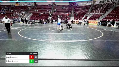 121 lbs Consy Rd I - Amir Johnson, Cathedral Prep vs Zachary Franks, Connellsville