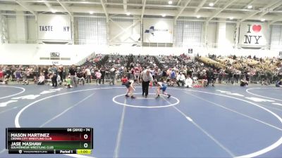 74 lbs Quarterfinal - Mason Martinez, Crown City Wrestling Club vs Jase Mashaw, Gouverneur Wrestling Club