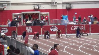 Men's 60m, Final - Houston's Eli Hall 6.60!