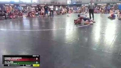 113 lbs 2nd Wrestleback (16 Team) - Cohen Hargrove, Backyard Brawlers vs DJ Clark, Alabama Elite Blue