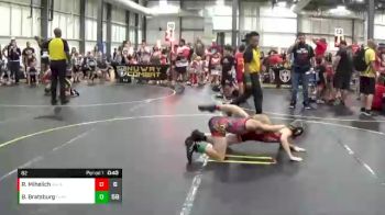 82 lbs Round 2 (6 Team) - Bode Bratsburg, The Funky Singlets Yellow vs Rudy Mihelich, American Gladiators