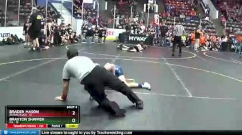 85 lbs Quarterfinals (8 Team) - Braden Mason, Dundee Black vs Braxton Shaffer, Ida