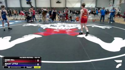 110-114 lbs 3rd Place Match - Zane Hill, OR vs Rocky Little, WA