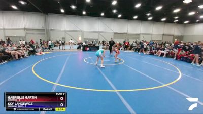 112 lbs Round 3 (8 Team) - Gabrielle Gartin, Ohio Red vs Sky Langewicz, Michigan Blue