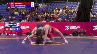 62 kg Gold - Kayla Miracle, USA vs Ana Godinez, CAN