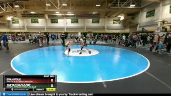 105 lbs 1st Place Match - Evan Folk, Dakota Boyz Wrestling Club vs Tayven Blackaby, DAKOTA RATTLERS WRESTLING CLUB