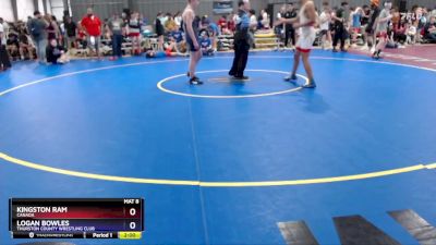 150 lbs Cons. Round 2 - Kingston Ram, Canada vs Logan Bowles, Thurston County Wrestling Club