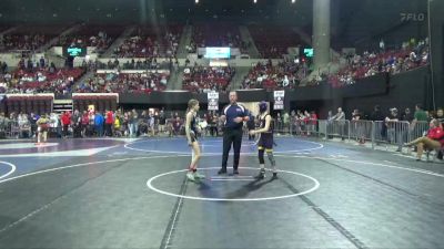 82/86 Semifinal - Bailey Lefurgey, Pioneer Wrestling Club vs Felicity Stevens, Mine Yard Dogs Wrestling Club