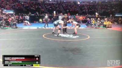 150-4A Semifinal - Garet Hendrickson, Thompson Valley vs Wes Coddington, Vista Ridge