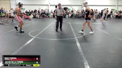 130 lbs Round 2 (4 Team) - Bam Cordel, Kraken vs Jacob De La Torre, Terps East Coast Elite