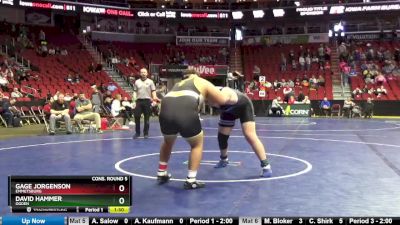 1A-285 lbs Cons. Round 5 - Gage Jorgenson, Emmetsburg vs David Hammer, Ogden