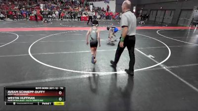 70 lbs Cons. Round 3 - Avram Schniepp-Duffy, West Salem Bangor vs Westin Huffman, ParkviewAlbany Youth Wrestling