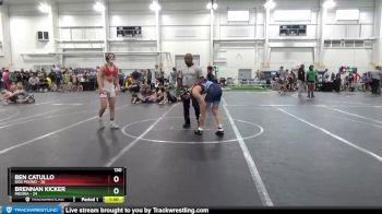 130 lbs Round 1 (8 Team) - Ben Catullo, Dog Pound vs Brennan Kicker, Medina