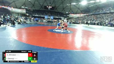 4A 138 lbs Quarterfinal - Emmett Whitaker, Mt. Si vs Isac Deonigi, Tahoma