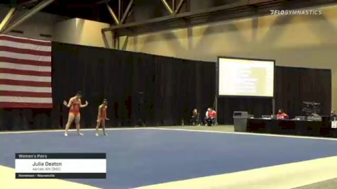 Julia Deaton - Women's Pairs, Aerials Ath OHIO - 2021 USA Gymnastics Championships