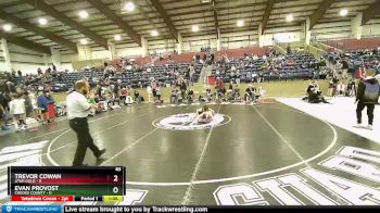 83 lbs Round 1 (4 Team) - Trevor Cowan, Utah Gold vs Evan Provost, Crooks County