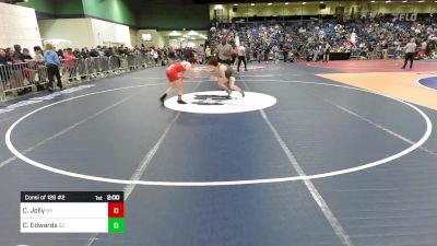 138 lbs Consi Of 128 #2 - Caleb Jolly, NY vs Cael Edwards, SC