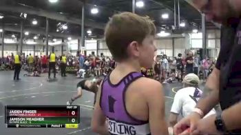 96 lbs Round 1 (6 Team) - Jamison Meagher, Olympia Black vs Jaiden Finger, Untouchables Black