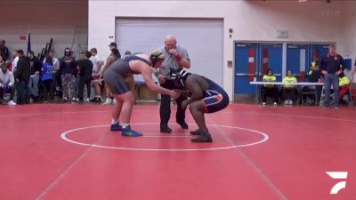 285 lbs Champ. Round 1 - Jamari Jefferson, Gary Westside vs Bricker Crum, Harrison (West Lafayette)