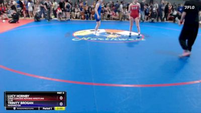 113-120 lbs Quarterfinal - Lucy Hornby, CNWC Concede Nothing Wrestling Club vs Trinity Brogan, Washington