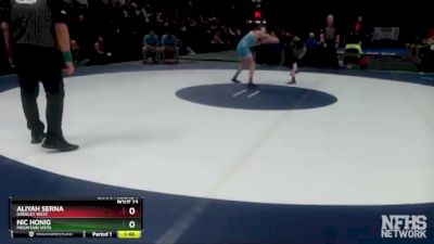 110 lbs Champ. Round 1 - Nic Honig, Mountain Vista vs Aliyah Serna, Greeley West