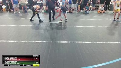 76 lbs Round 3 (10 Team) - Yusuf Mirza, Florida Scorpions Black vs Jack Kahley, U2 Upstate Uprising