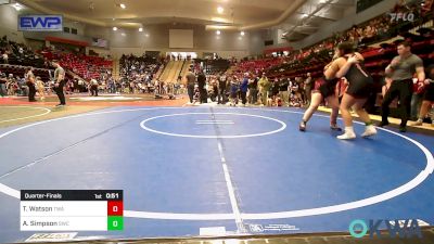 165-180 lbs Quarterfinal - Temprence Watson, Terminator Wrestling Academy vs Alicia Simpson, Salina Wrestling Club