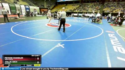 150 Class 1 lbs Semifinal - Peyson Chandler, West Platte vs Collin Arch, Palmyra