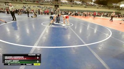 105 lbs Quarterfinal - Graden Anderson, Eierman Elite Wrestling Club-AA vs Rowdy Angst, Victory Wrestling-AAA