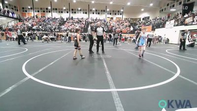 64 lbs Semifinal - Kace Moore, Collinsville Cardinal Youth Wrestling vs Braiden Trinidad, Verdigris Youth Wrestling