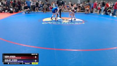 72-78 lbs Cons. Semi - Vera Goedl, Steelclaw Wrestling Club vs Shelby Ayers, Askeo International Mat Club