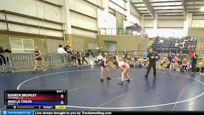 81 lbs Round 1 (8 Team) - Kamryn Brumley, Colorado vs Brielle Childs, Utah 2