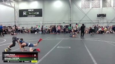 80 lbs Semis (4 Team) - Chris Pulis, Mat Warriors Black vs Roman Cortese, Mat Warriors Orange