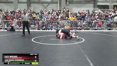 185 lbs Champ. Round 1 - Lucy Bircher, Kansas City Wrestling Club vs Cheyenne Hannigan, Jeff West