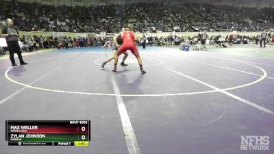 4A-157 lbs Quarterfinal - Zylan Johnson, Harrah vs Max Weller, Cascia Hall