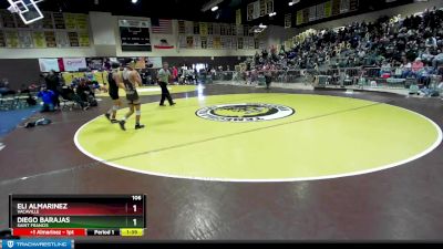 106 lbs Champ. Round 3 - Diego Barajas, Saint Francis vs Eli Almarinez, Vacaville